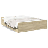 Giroletto Cassetti Rovere Sonoma 140x200 cm Legno truciolato
