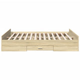Giroletto Cassetti Rovere Sonoma 140x200 cm Legno truciolato