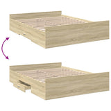 Giroletto Cassetti Rovere Sonoma 140x200 cm Legno truciolato