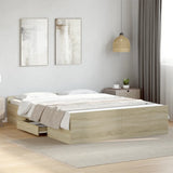 Giroletto Cassetti Rovere Sonoma 140x200 cm Legno truciolato