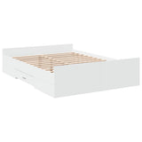 Giroletto con Cassetti Bianco 120x190 cm in Legno truciolato