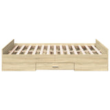 Giroletto Cassetti Rovere Sonoma 120x190 cm Legno truciolato