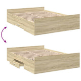 Giroletto Cassetti Rovere Sonoma 120x190 cm Legno truciolato