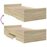 Giroletto Cassetti Rovere Sonoma 100x200 cm Legno truciolato
