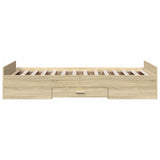 Giroletto Cassetti Rovere Sonoma 90x200 cm Legno truciolato