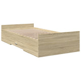 Giroletto Cassetti Rovere Sonoma 90x190 cm Legno truciolato