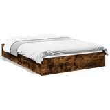 Giroletto con Cassetti Rovere Fumo 120x200 cm Legno truciolato
