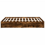 Giroletto con Cassetti Rovere Fumo 120x200 cm Legno truciolato