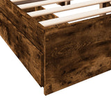 Giroletto con Cassetti Rovere Fumo 120x200 cm Legno truciolato