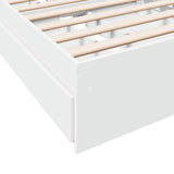 Giroletto con Cassetti Bianco 90x190 cm in Legno truciolato