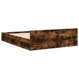 Giroletto con Cassetti Rovere Fumo 160x200 cm Legno truciolato