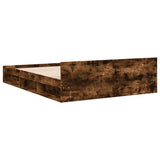 Giroletto con Cassetti Rovere Fumo 150x200 cm Legno truciolato
