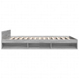 Giroletto Cassetti Grigio Sonoma 140x190 cm Legno truciolato