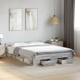 Giroletto Cassetti Grigio Sonoma 140x190 cm Legno truciolato