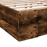 Giroletto con Cassetti Rovere Fumo 135x190 cm Legno truciolato