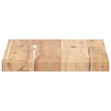 Ripiano a Parete 60x20x2 cm Legno Massello Acacia Non Trattato