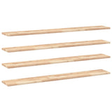 Mensole da Parete 4 pz 140x20x2 cm Legno Acacia Non Trattato