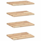 Mensole da Parete 4 pz 60x30x2 cm Legno Acacia Non Trattato