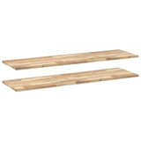 Mensole da Parete 2 pz 140x40x2 cm Legno Acacia Non Trattato