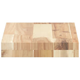 Mensole da Parete 2 pz 40x20x4 cm Legno Acacia Non Trattato
