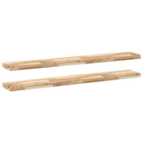Mensole da Parete 2 pz 160x20x4 cm Legno Acacia Non Trattato