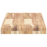 Ripiano a Parete 80x30x4 cm Legno Massello Acacia Non Trattato