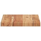 Mensole da Parete 2 pz 40x20x2 cm Legno Acacia Rifinito a Olio