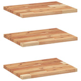 Mensole da Parete 3 pz 60x30x2 cm Legno Acacia Rifinito a Olio