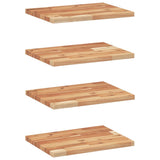 Mensole da Parete 4 pz 60x30x2 cm Legno Acacia Rifinito a Olio