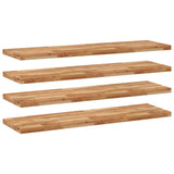 Mensole da Parete 4 pz 120x40x4 cm Legno Acacia Rifinito a Olio