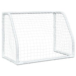 Porte Calcio Bambini 2pz con Pallone Bianco 64x35x48 cm Metallo