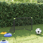 Porta da Calcio per Bambini Pieghevole Nera 90x64x64 cm