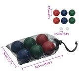 Set Bocce 8 pz con Custodia Trasporto in Legno Massello di Pino