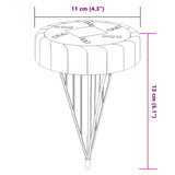 Luci Solari da Terra con Picchetti da Esterno 4pz Bianco Caldo