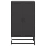 Credenza Nera 68,5x38,5x123,5 cm in Acciaio