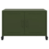Mobile TV Verde Oliva 68x39x43,5 cm in Acciaio