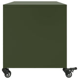 Mobile TV Verde Oliva 68x39x43,5 cm in Acciaio