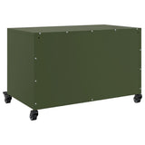 Mobile TV Verde Oliva 68x39x43,5 cm in Acciaio