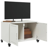 Mobile TV Bianco 68x39x43,5 cm in Acciaio
