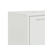Mobile TV Bianco 68x39x43,5 cm in Acciaio