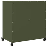Credenza Verde Oliva 68x39x72 cm in Acciaio
