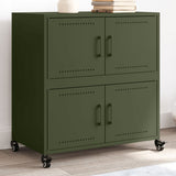 Credenza Verde Oliva 68x39x72 cm in Acciaio