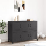 Credenza Nera 100,5x39x72 cm in Acciaio