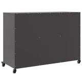 Credenza Nera 100,5x39x72 cm in Acciaio