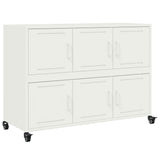 Credenza Bianca 100,5x39x72 cm in Acciaio