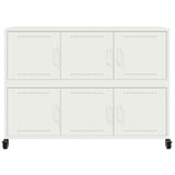Credenza Bianca 100,5x39x72 cm in Acciaio