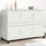 Credenza Bianca 100,5x39x72 cm in Acciaio