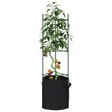 Sostegno Pomodori con Sacchetto Piante 2pz 116 cm Acciaio e PP