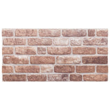Pannelli Murali 3D 10 pz Marrone 100x50 cm EPS