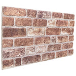 Pannelli Murali 3D 10 pz Marrone 100x50 cm EPS